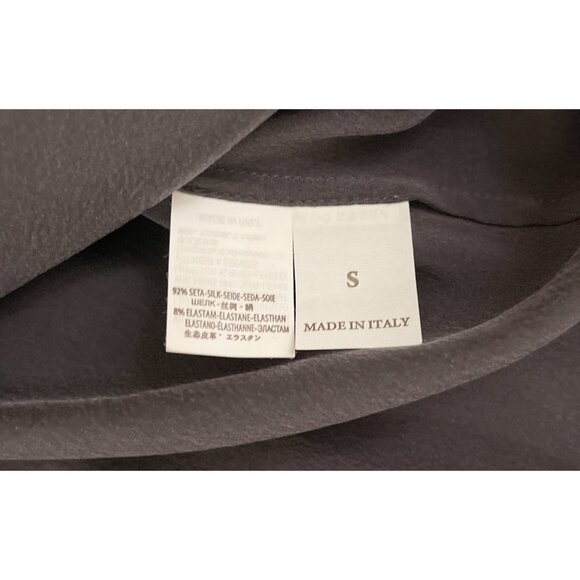 Brunello Cucinelli Silk Beaded Sleeveless Top Sz S Made in Italy Eggplant Purple - Picture 4 of 8